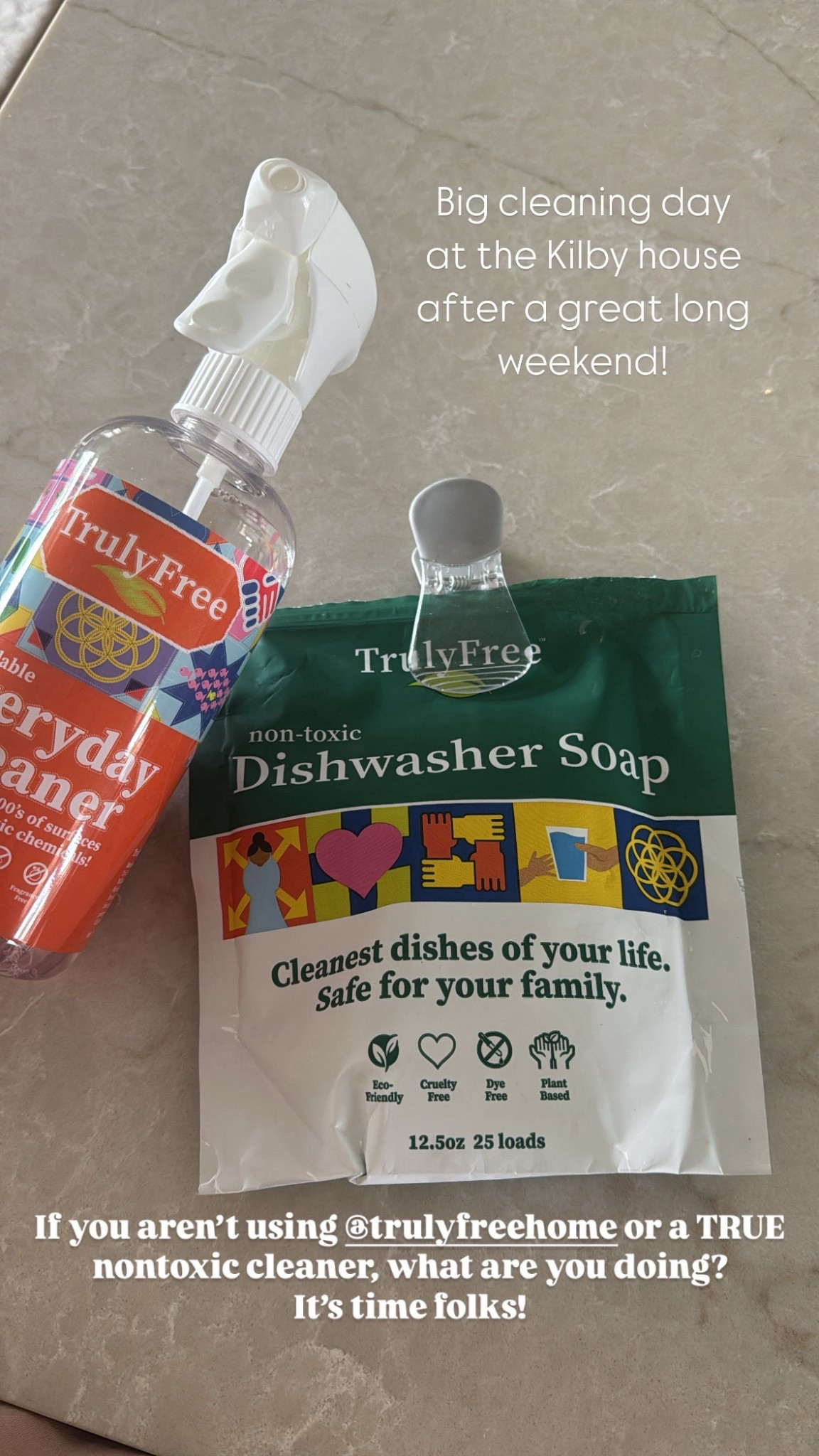 Dishes touch our mouths every day… so we’re ditching the toxins. Every plate, cup, and sippy cup touches our family’s mouths, so I want what we’re washing with to actually be safe. That’s why I switched to non-toxic cleaners like Truly Free—no hidden chemicals, no heavy scents, just clean dishes I feel good about. Sometimes the ‘little swaps’ end up being the biggest ones for peace of mind and add up for our health! Here are the non-toxic cleaners we use in our home~

#NonToxicLiving #ToxinFreeHome #CleanLivingMadeSimple #HealthyHome #GreenCleaning #NonToxicSwaps #CleanHomeHappyHome #MomLifeUnfiltered #CrunchyMomLife #PeaceOfMindParenting #EverydayWellness #FamilyFirstAlways #SaferChoices

#LTKHome #LTKBaby #LTKFamily