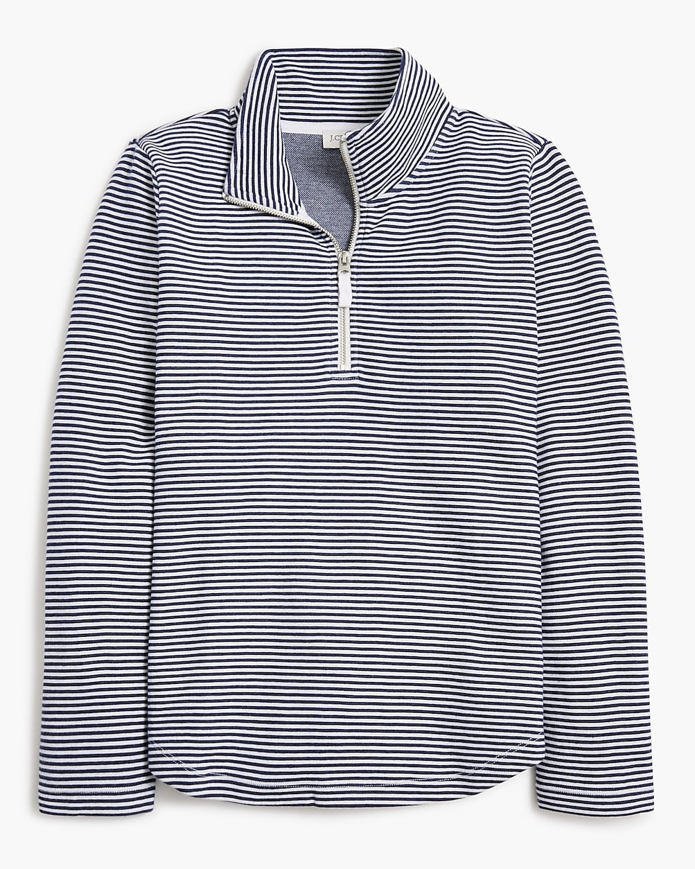 Striped terry half-zip pullover | J.Crew Factory