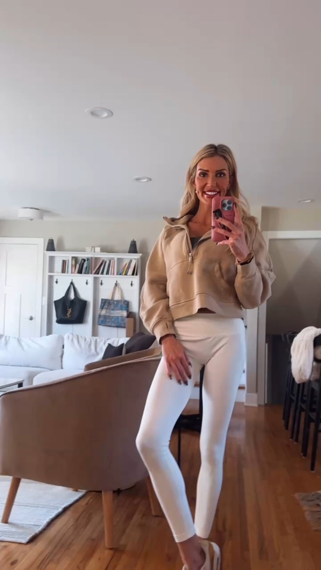 Neutral cozy fitness outfit 🤍

#LTKfitnessgoals #LTKmomlife #LTKHoliday