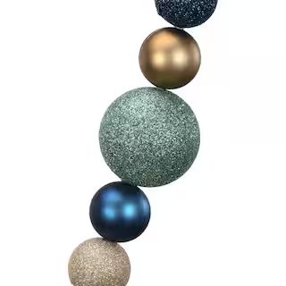 6ft. Blue & Gold Ball Ornament Garland by Ashland® | Michaels Stores