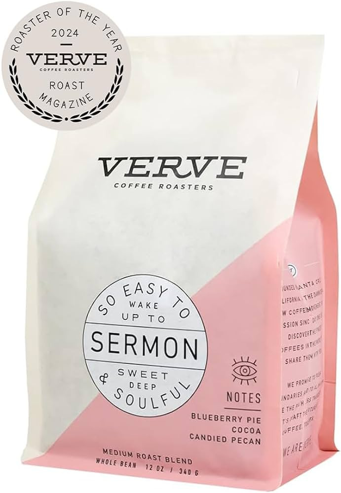 Verve Coffee Roasters Whole Bean Coffee Sermon Blend | Medium Roast, Brewed or Espresso, Direct T... | Amazon (US)