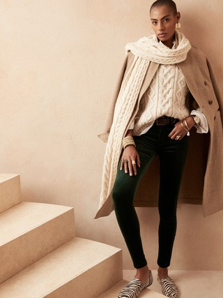 High-Rise Skinny Velvet Pant | Banana Republic (US)