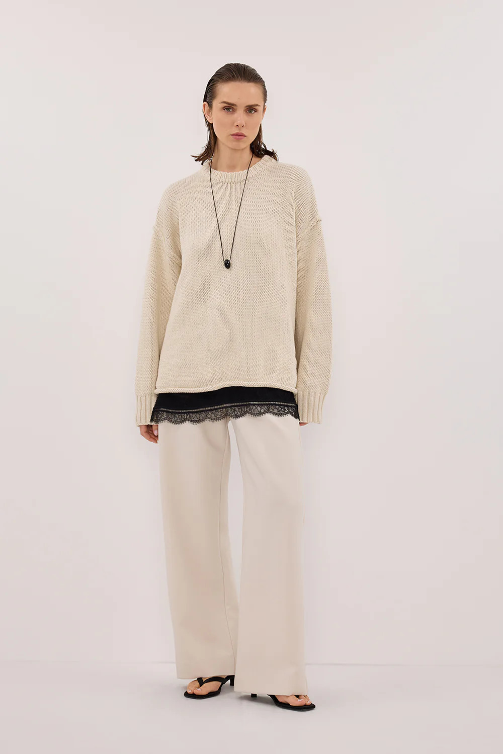 ROY PLASTER OVERSIZED LONGLINE KNIT JUMPER | DISSH