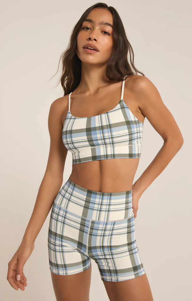 Shine Plaid Bra | Z Supply