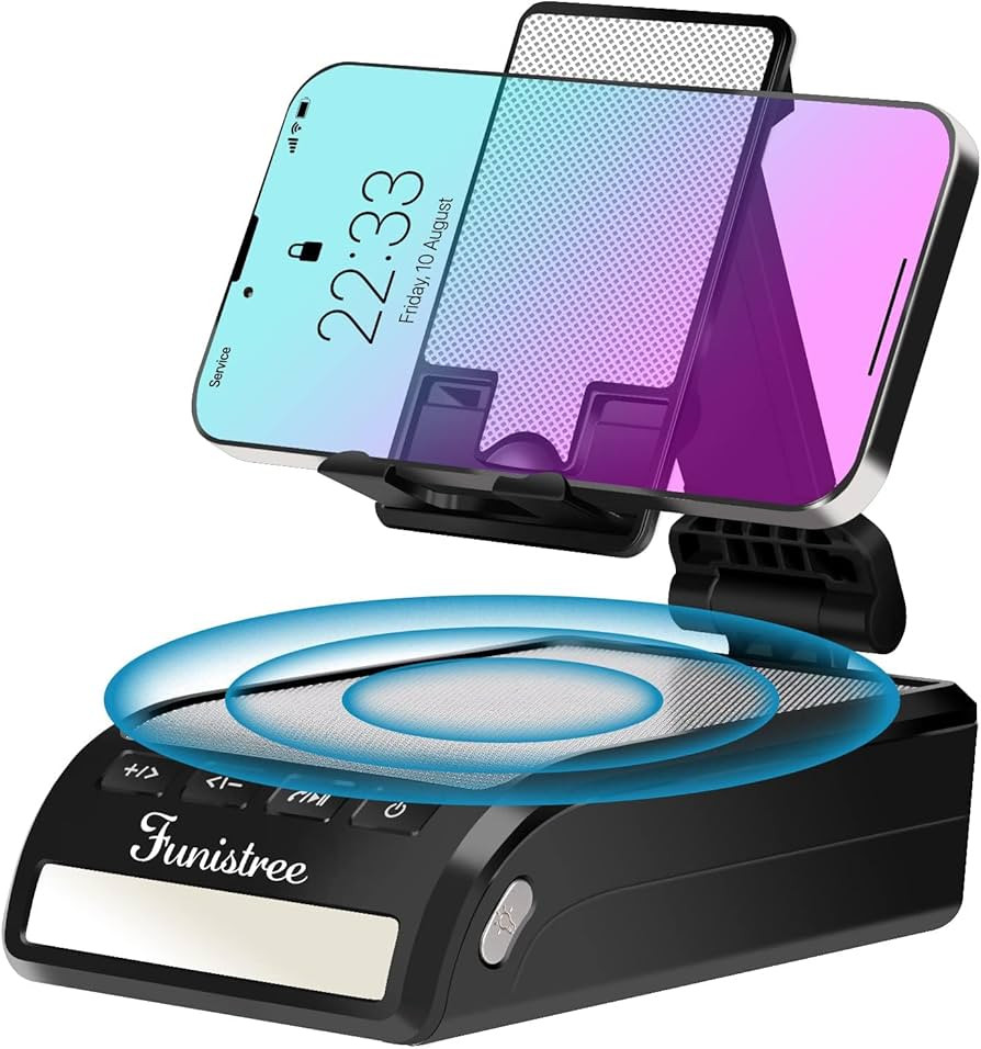 Gifts for Men Women Dad, Funistree Cell Phone Stand with Wireless Bluetooth Speaker, Gifts for Da... | Amazon (US)