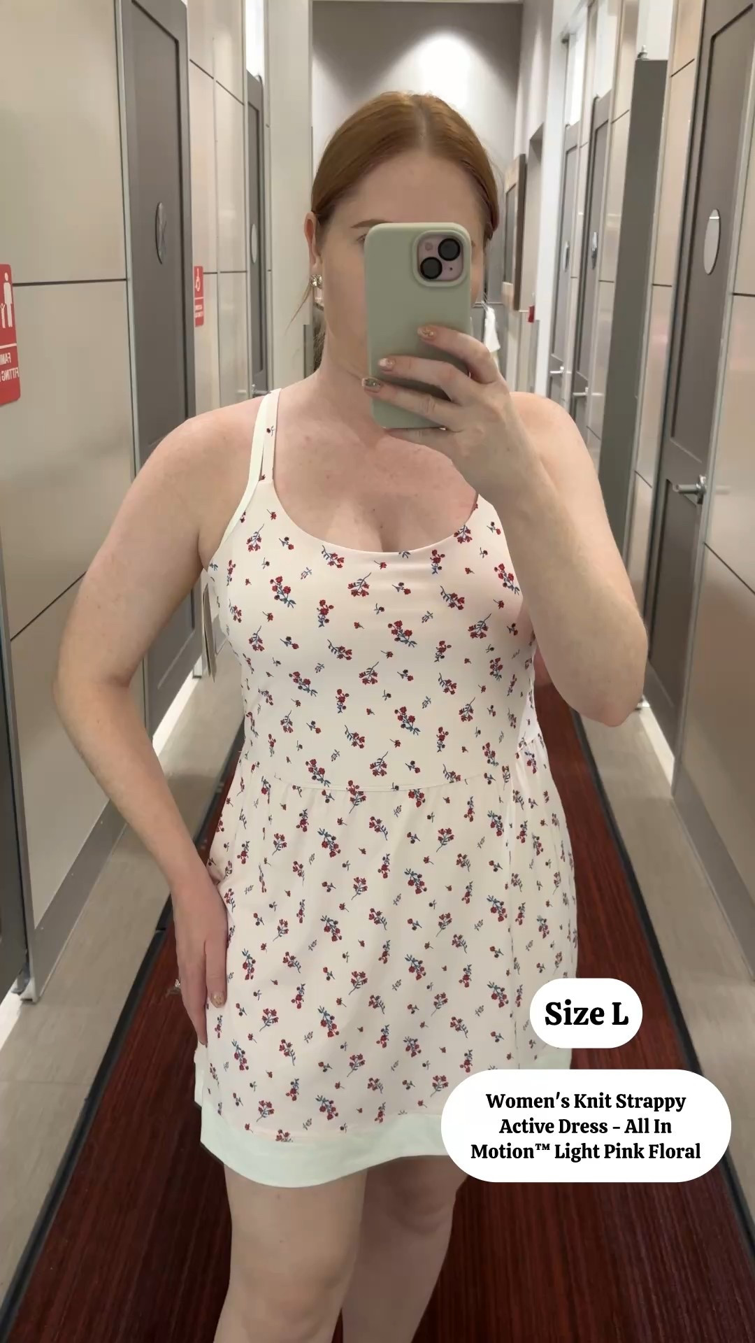 Women's Knit Strappy Active Dress - All In Motion™ Light Pink Floral

#LTKMidsize #LTKActive #LTKFindsUnder50