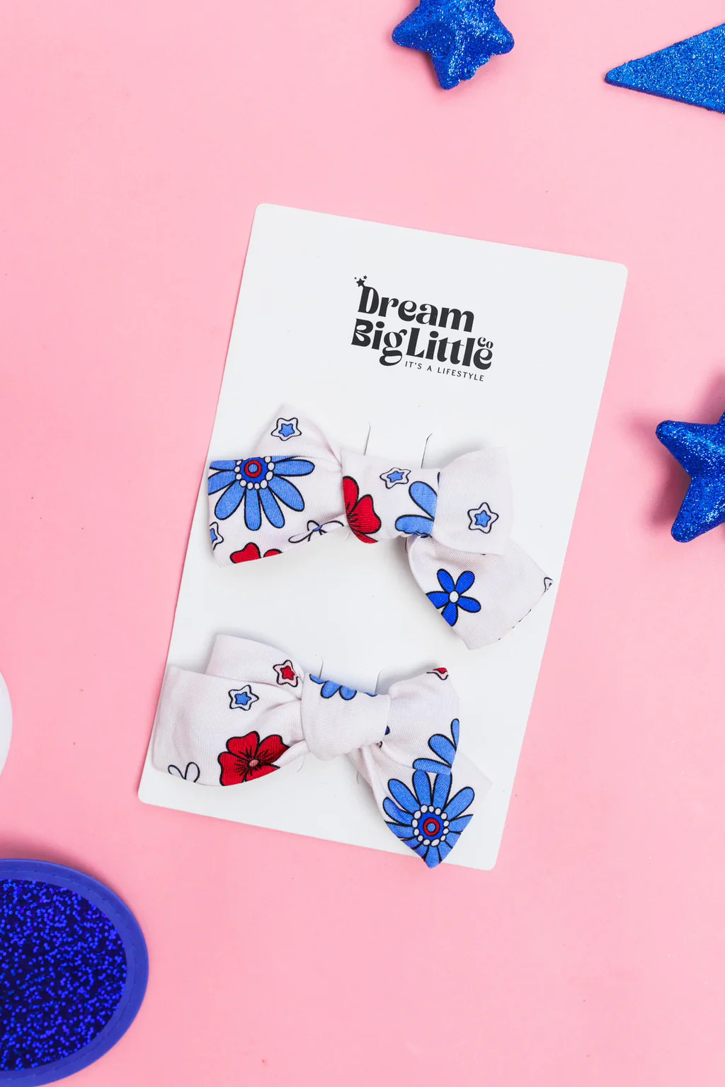 EXCLUSIVE FREEDOM BLOOMS DREAM BOW HAIR CLIPS | DREAM BIG LITTLE CO