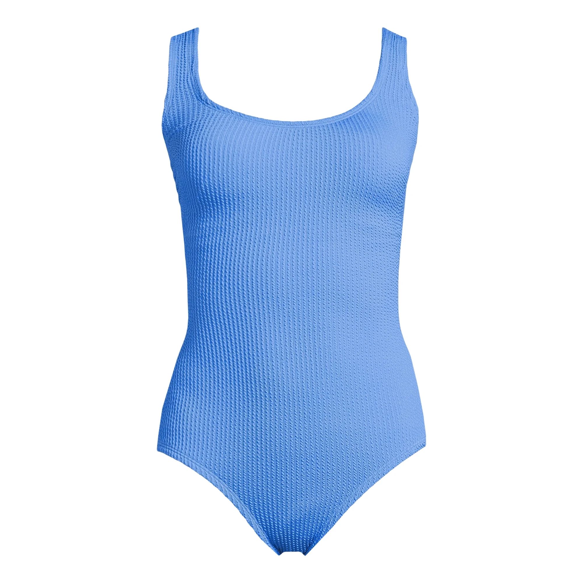 Time and Tru Women's and Women's Plus Crinkle One Piece Swimsuit, Sizes XS-3X - Walmart.com | Walmart (US)