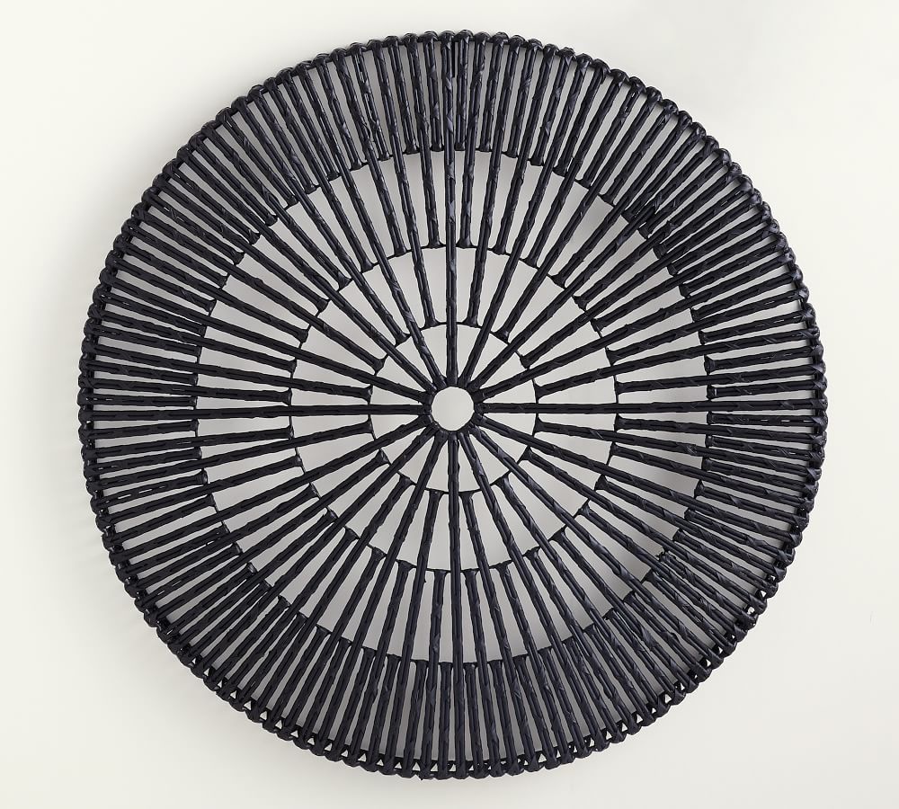 Woven Wheel Art, Black, 30" | Pottery Barn (US)