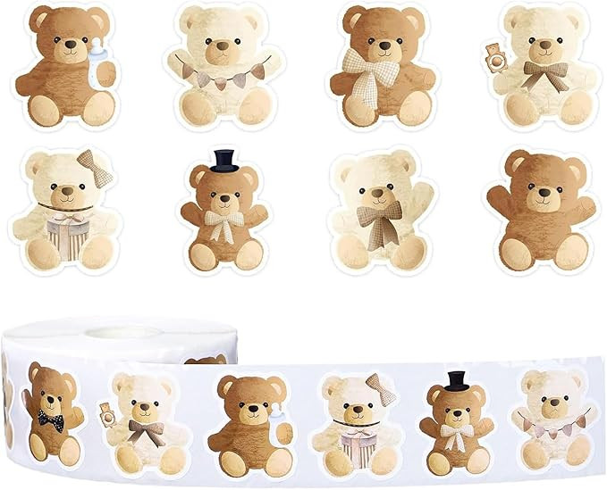 500PCS Bears Stickers for Kids Teens Adults,Cute Cartoon Bear Seal Label Self-Adhesive Sticker fo... | Amazon (US)