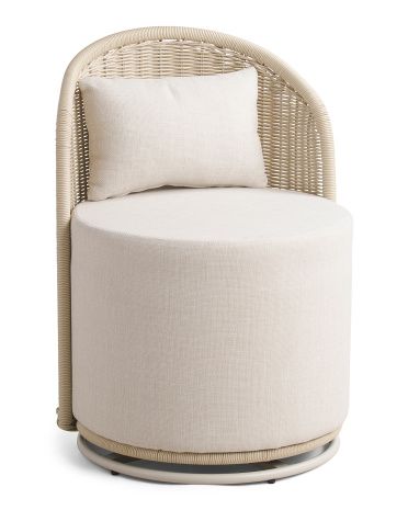 Outdoor Wicker Swivel Chair | TJ Maxx