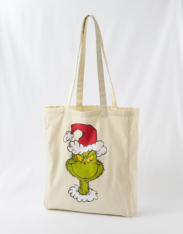 AE Grinch Holiday Tote | American Eagle Outfitters (US & CA)