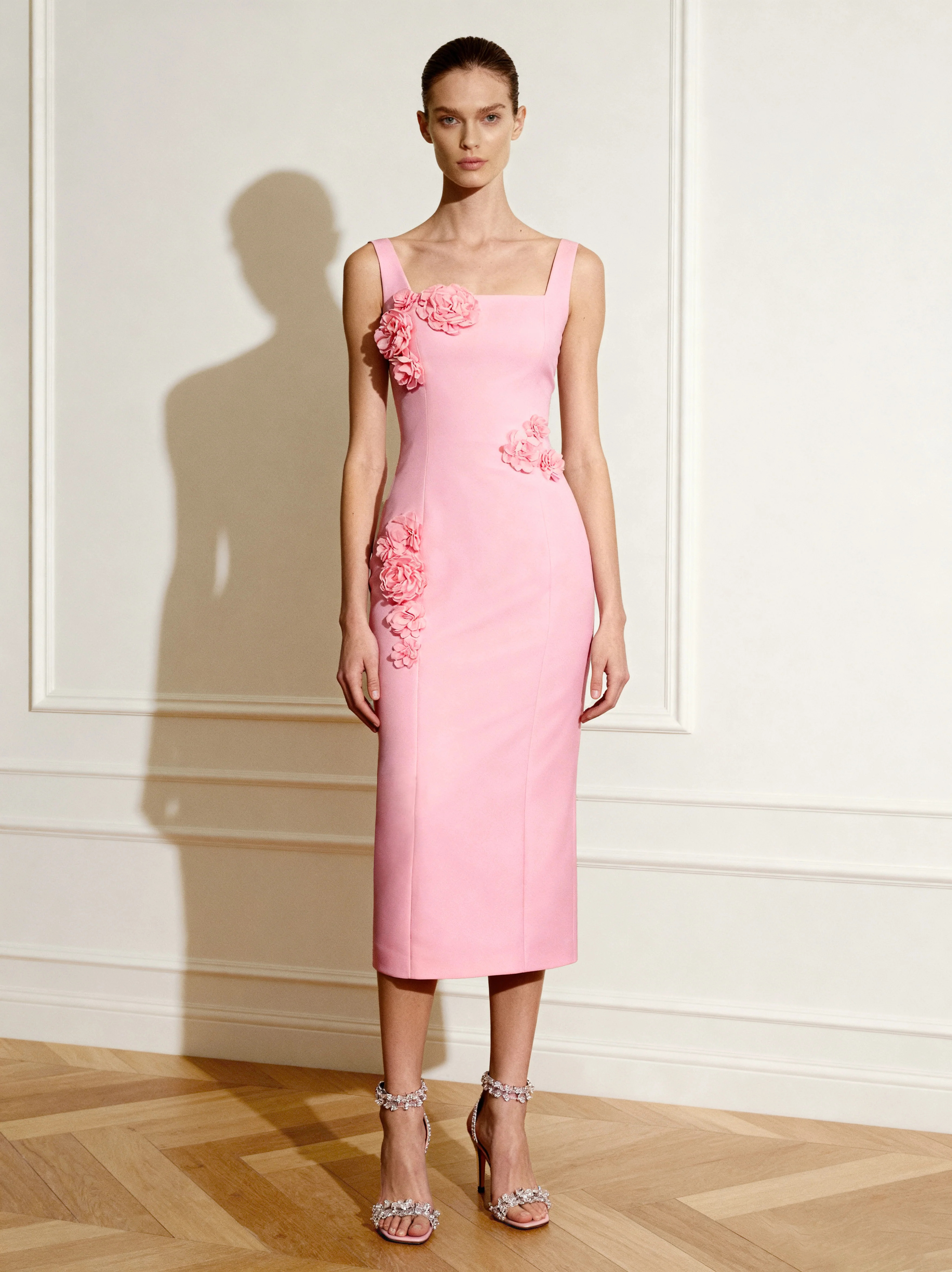 Garden Grace Sheath Dress - Pink | JW PEI US