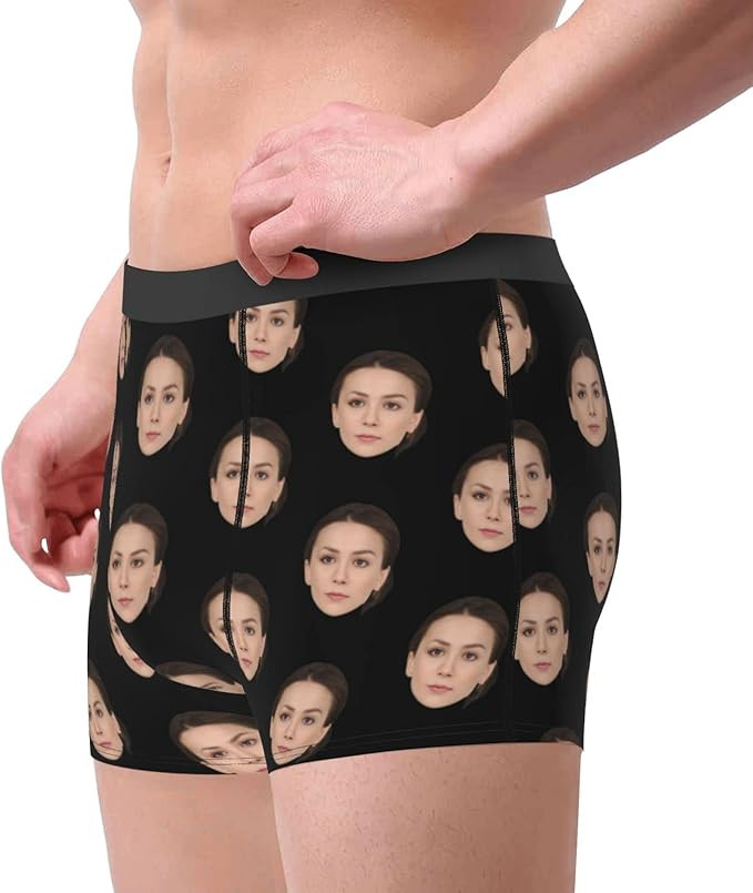 Naispanda Custom Men's Boxer Briefs with Face Photo, Personalised Gifts for Christmas Birthday Va... | Amazon (CA)