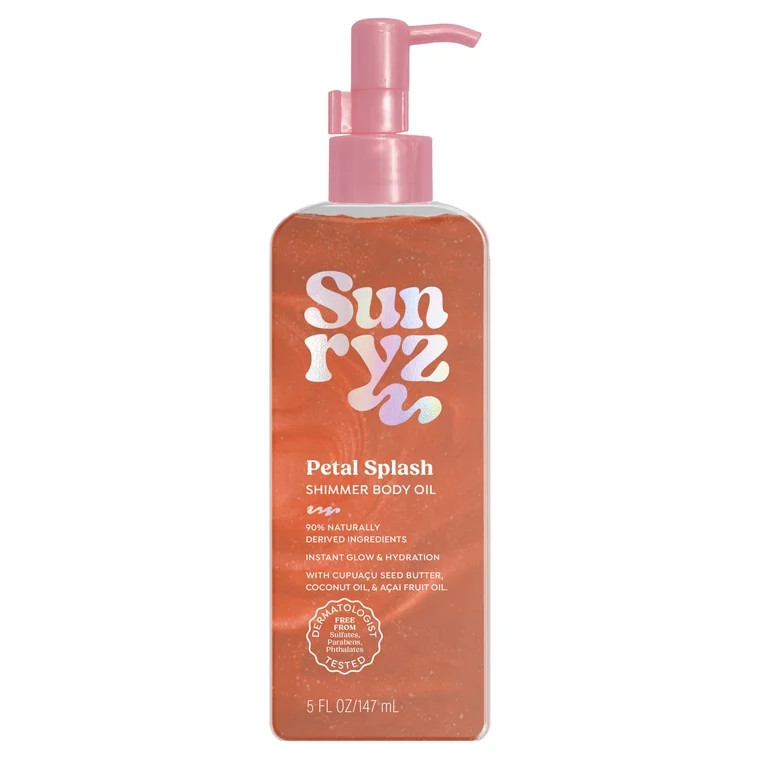 Sunryz Petal Splash Shimmer Body Oil, 5 fl oz | Walmart (US)