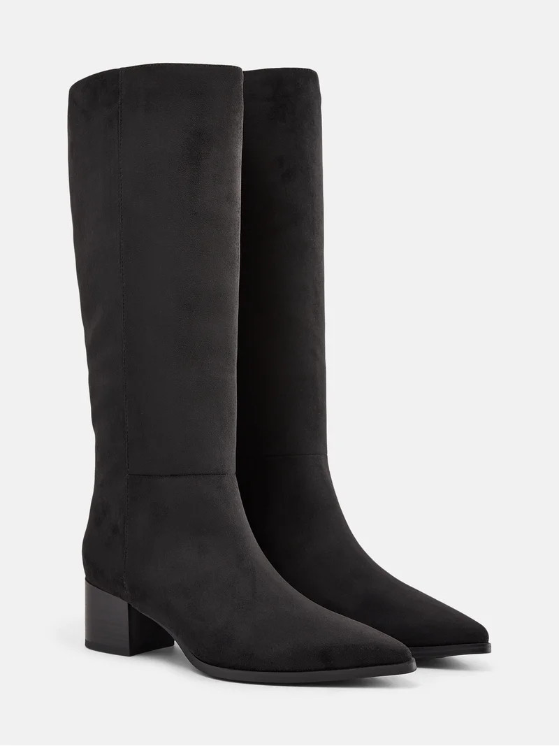 Scenario Women's Tall Block Heel Boots | Walmart (US)