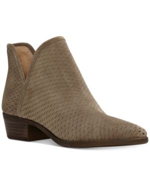 Lucky Brand Baley Perforated Chop Out Booties Women's Shoes | Macys (US)