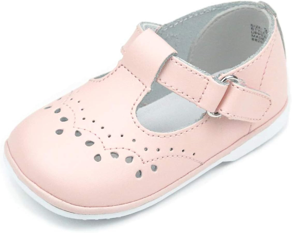 Birdie Leather T-Strap Stitched Mary Jane | Baby Shoes | Amazon (US)