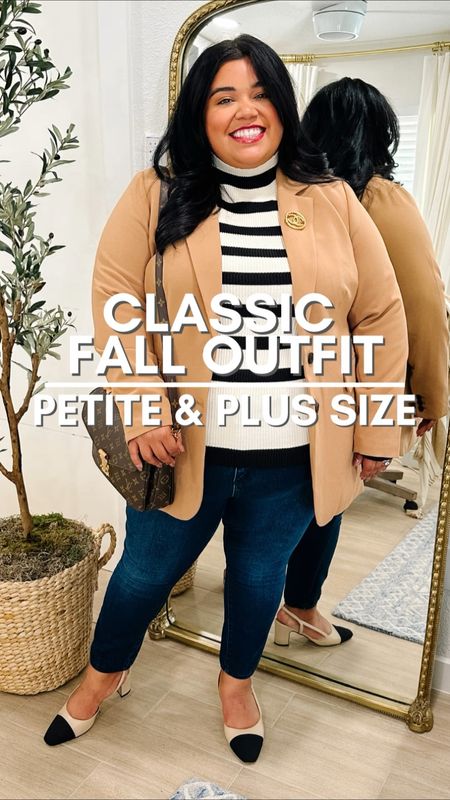 🍁CLASSIC STYLE PLUS OUTFIT🍁This look is all from @eloquii (except for my shoes)

🍁I have been a fan of this blazer for years! It comes in  a ton of colors and what I love about it is the length. It covers my bottom fully, so if I wanted to wear it with leggings as well, I could. 

🍁 This fall I’m focusing on a classic style, so I will be curating more classic looks soon. I have a few options in the mail as we speak! 

🍁My striped turtleneck is a cream and black, which I think adds to the warmth of the camel blazer. It also comes in a tan and cream, which I also am going to have to pick up. 





#LTKworkwear #LTKSeasonal #LTKplussize