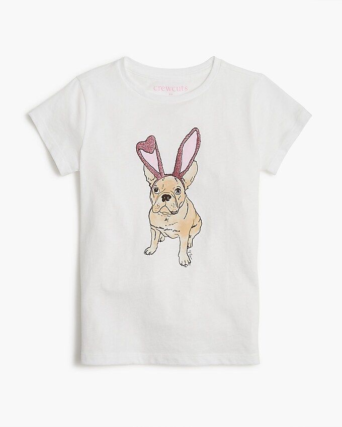 Girls' Easter dog graphic tee | J.Crew Factory