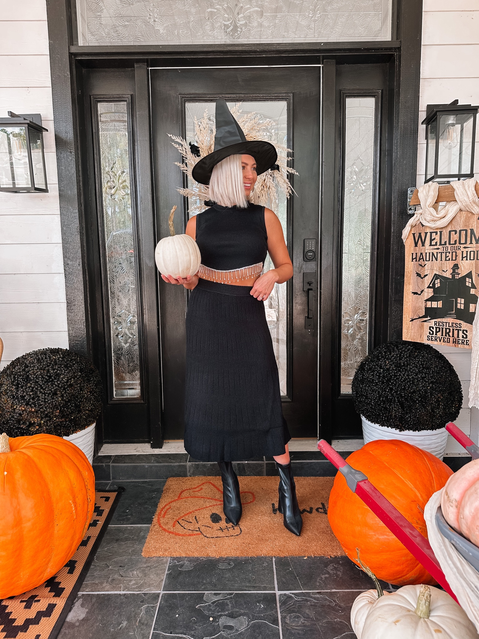 Red Dress Halloween drop — wearing a small in everything. Similar booties linked #witchcostume 

#LTKstyletip #LTKSeasonal #LTKHalloween