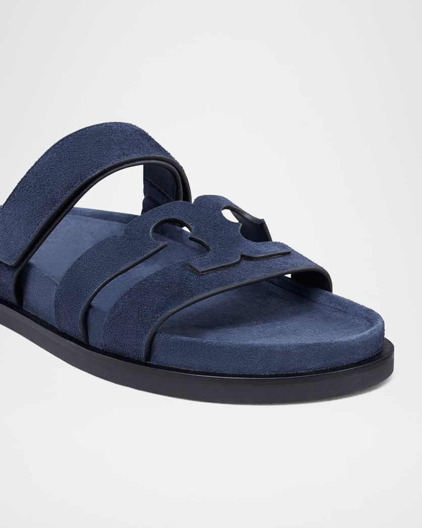 Tory Burch Ines Suede Triple-Band Sport Mule Sandals | Neiman Marcus