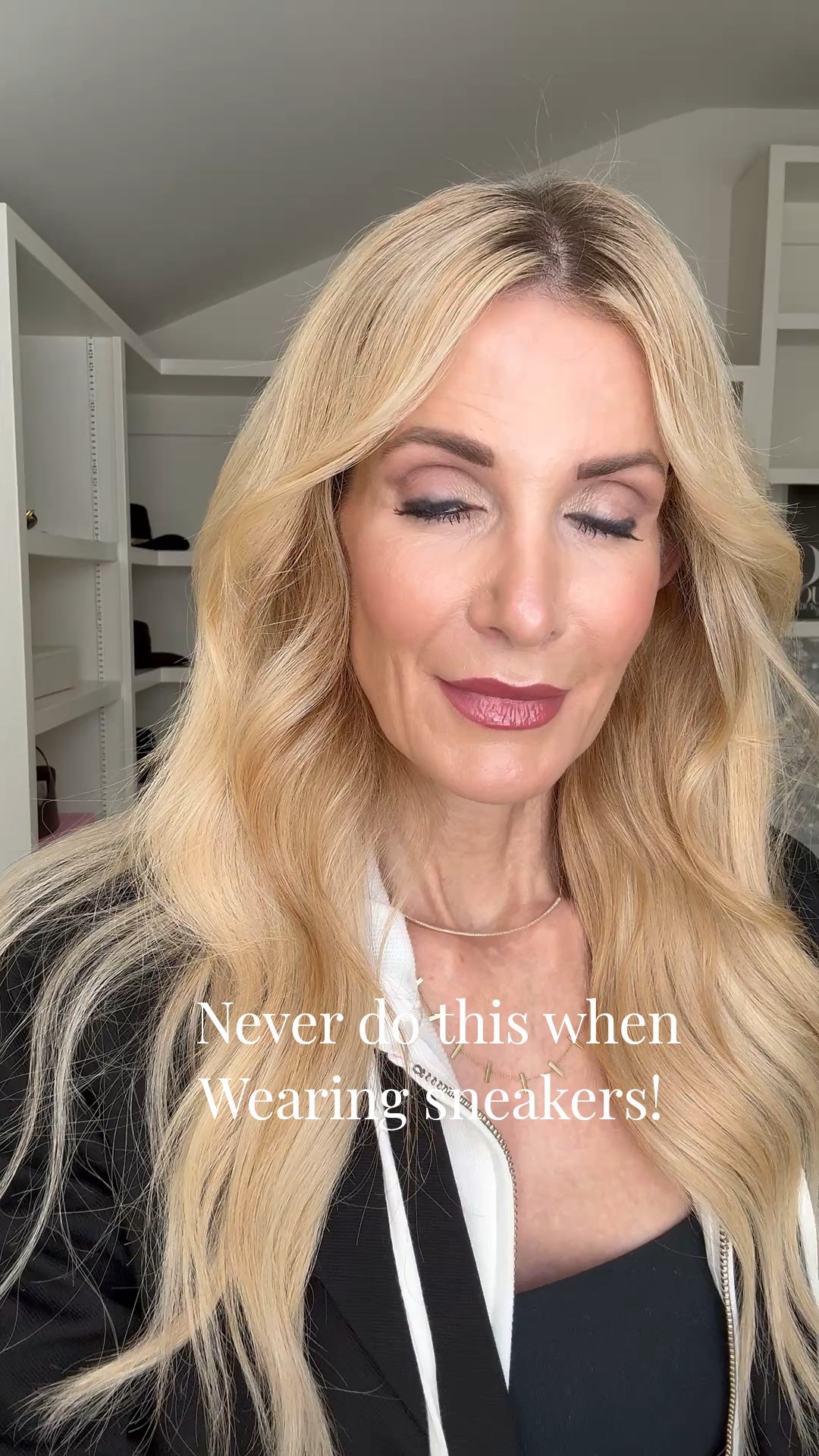 3 things you’re NOT doing in 2026 if you want to look stylish in sneakers👇

1️⃣ You’re not skipping your hair + makeup.
Let’s be honest—when your hair and makeup are done, everything looks more intentional. Sneakers included. Polished beats sloppy every time.

2️⃣ You’re not wearing sneakers with leggings (unless you’re going to the gym).
If you want that cool, effortless vibe, leggings are out. Wide-leg jeans or trousers are in. This is the sneaker silhouette for 2026.

3️⃣ You’re not forgetting the jacket.
A jacket instantly elevates the whole look. Always. No exceptions.

I styled this outfit with these silver Adidas Sambas 🤍—obsessed. They’re modern, fresh, and somehow go with everything.
Paired them with wide-leg Levi’s and this cropped blazer that has a removable white insert you can zip in or out—basically two jackets in one (love that).

Trust me, you’re going to want these silver Sambas on repeat this year. They’re that good.

Fit notes: Everything runs true to size. I’m wearing a 24 in the jeans and an XS in the jacket.



#LTKdayinmylife #LTKootd #LTKOver40