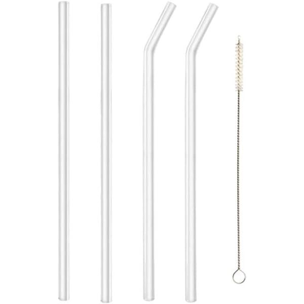 Glass Straws Clear 9 inches x 10 mm Drinking Straws Reusable Straws Healthy Reusable Eco Friendly BP | Amazon (US)
