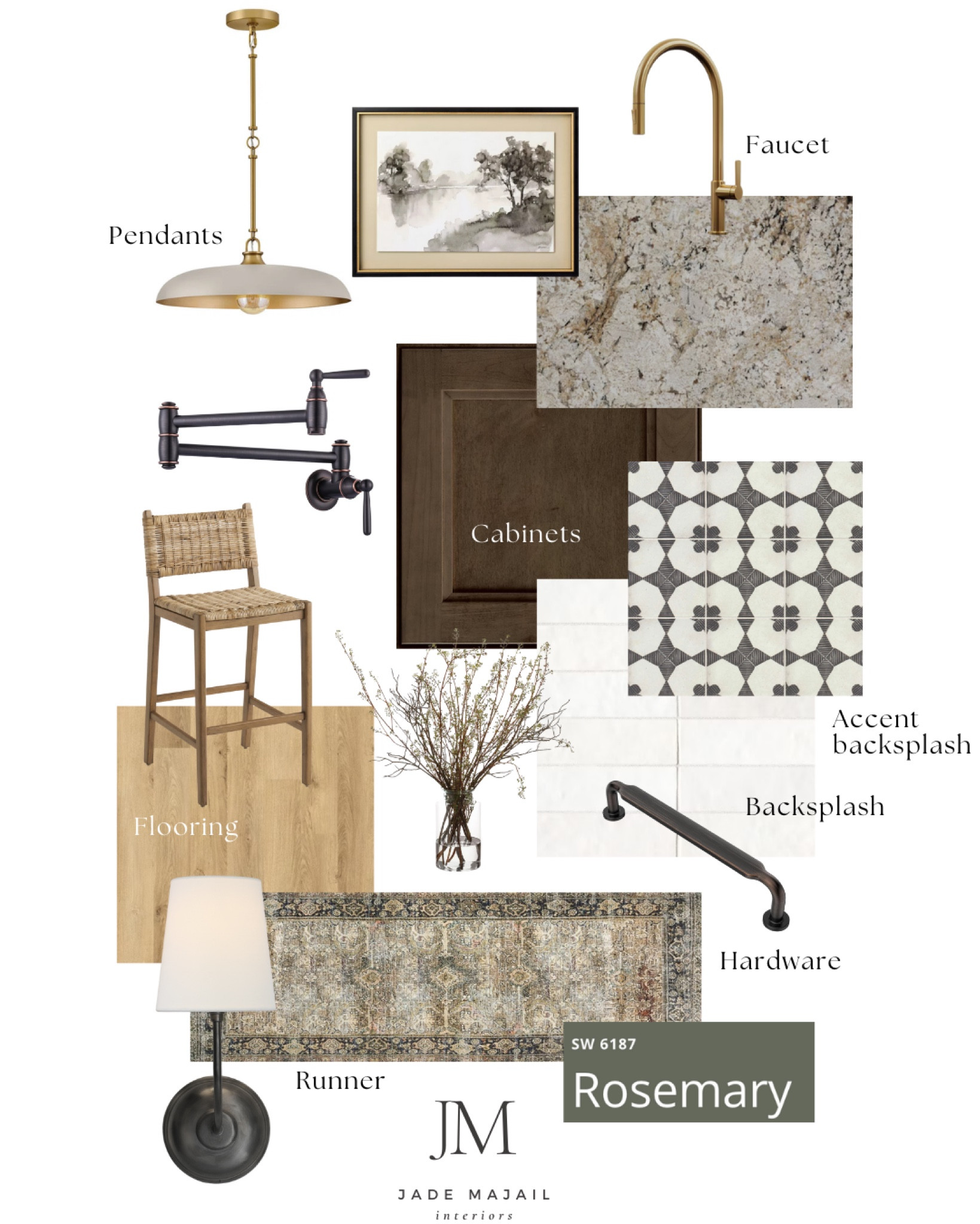 Loving this moody, traditional style kitchen! 😍

Runner, oak flooring, pendant light, sconce, countertops, wall art, hardware, bronze hardware, kitchen bar stool, brass faucet 

#LTKFamily #LTKHome