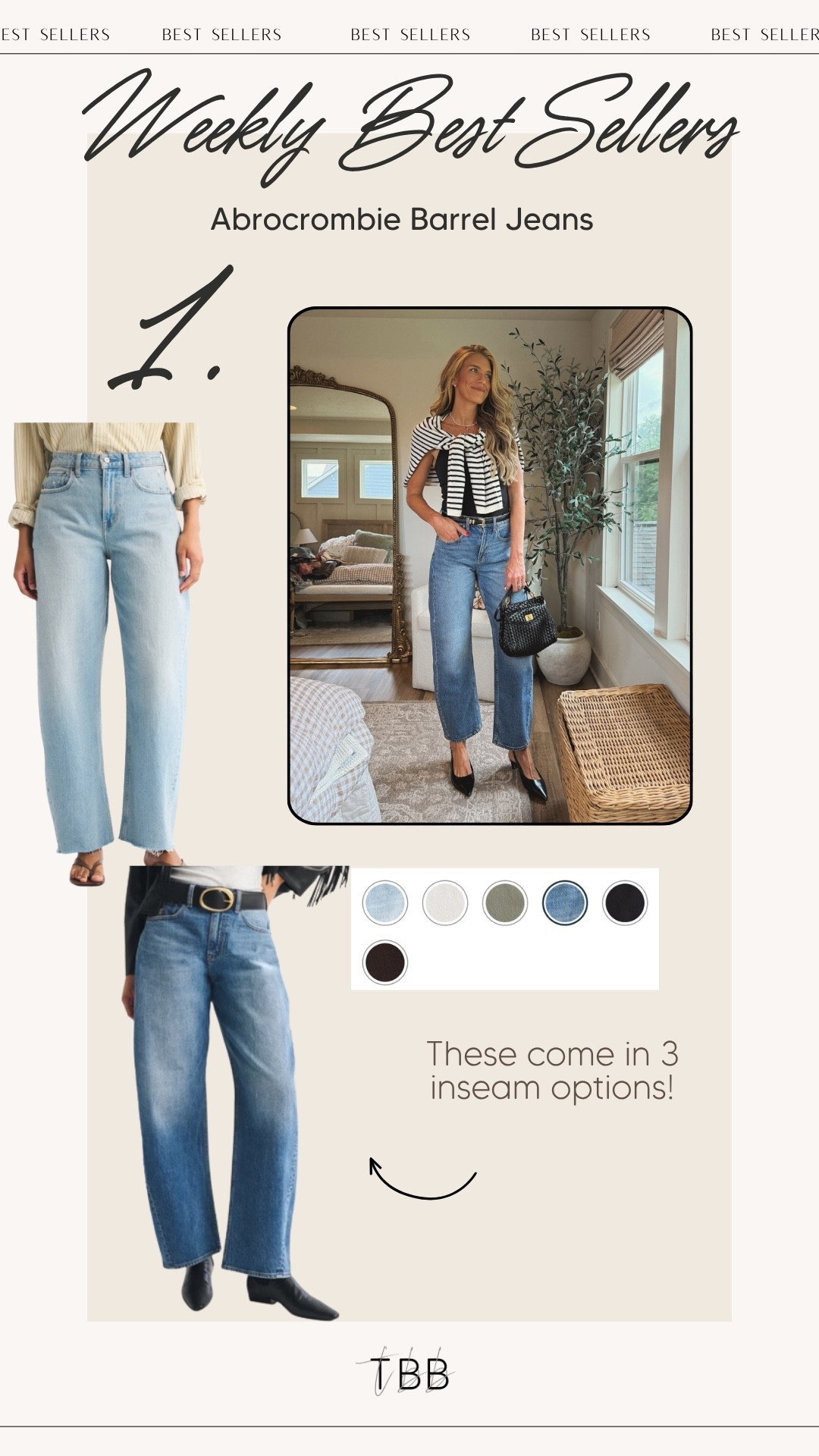 The best subtle barrel jeans plus they come in 3 inseam options! Use code DENIMAF for an extra 15% off the sale.

#LTKootd #LTKSaleAlert #LTKTall