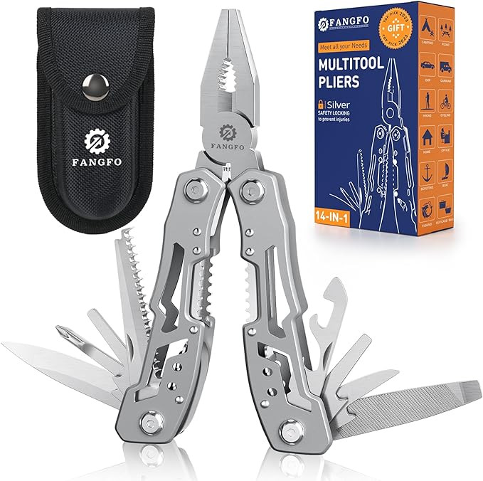 14-In-1 Multitool Pliers，Premium Portable Multi Tool ，with Safety Locking Professional Stainl... | Amazon (US)