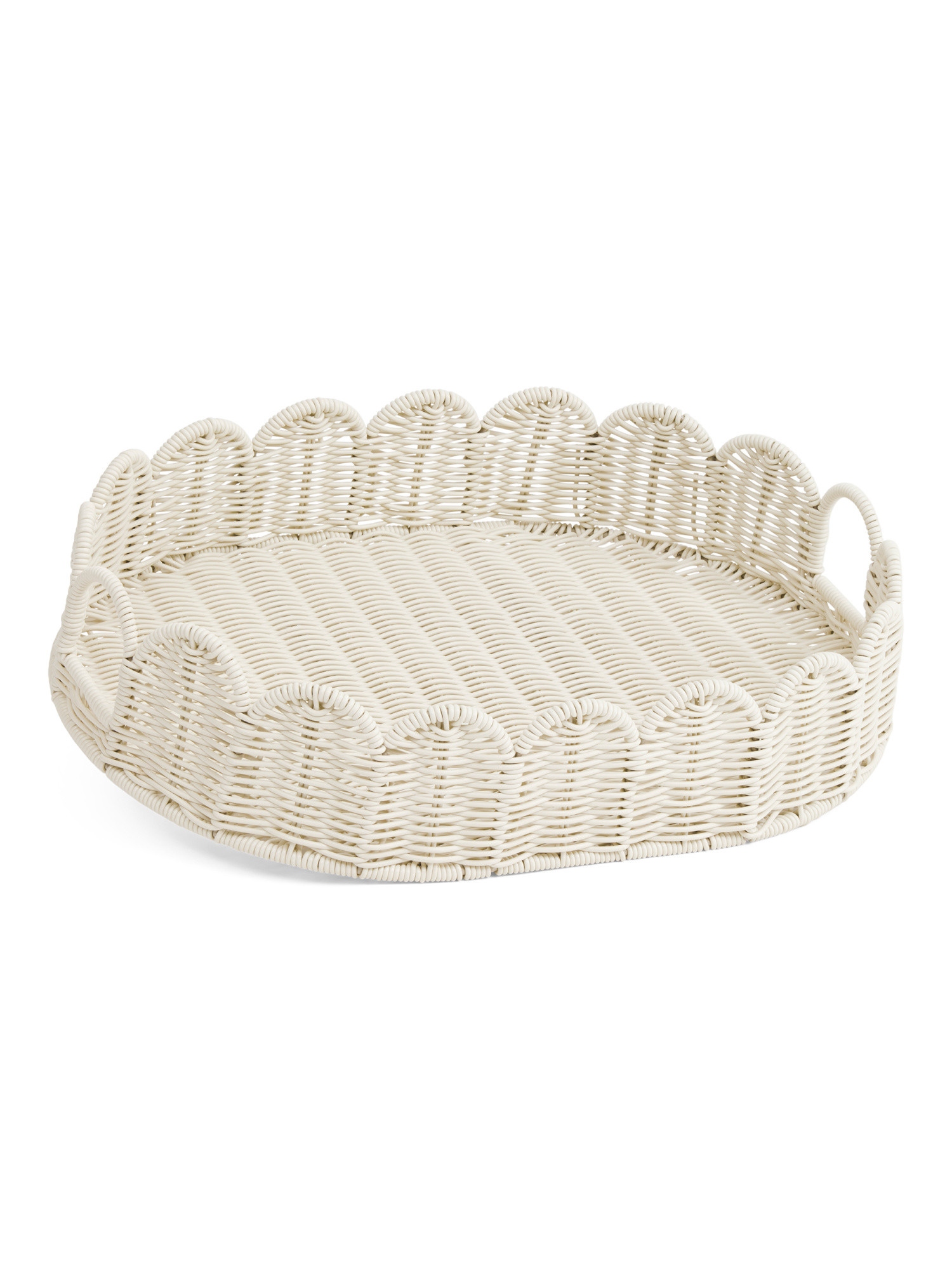 Large Oval Scalloped Edge Tray | Global Home | Marshalls | Marshalls