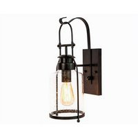 Rustic Wall Light Lantern With Jug Bubble Glass, Rubbed Bronze | Etsy (US)