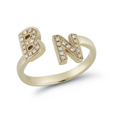 DRD Double Initial Ring | Dana Rebecca Designs