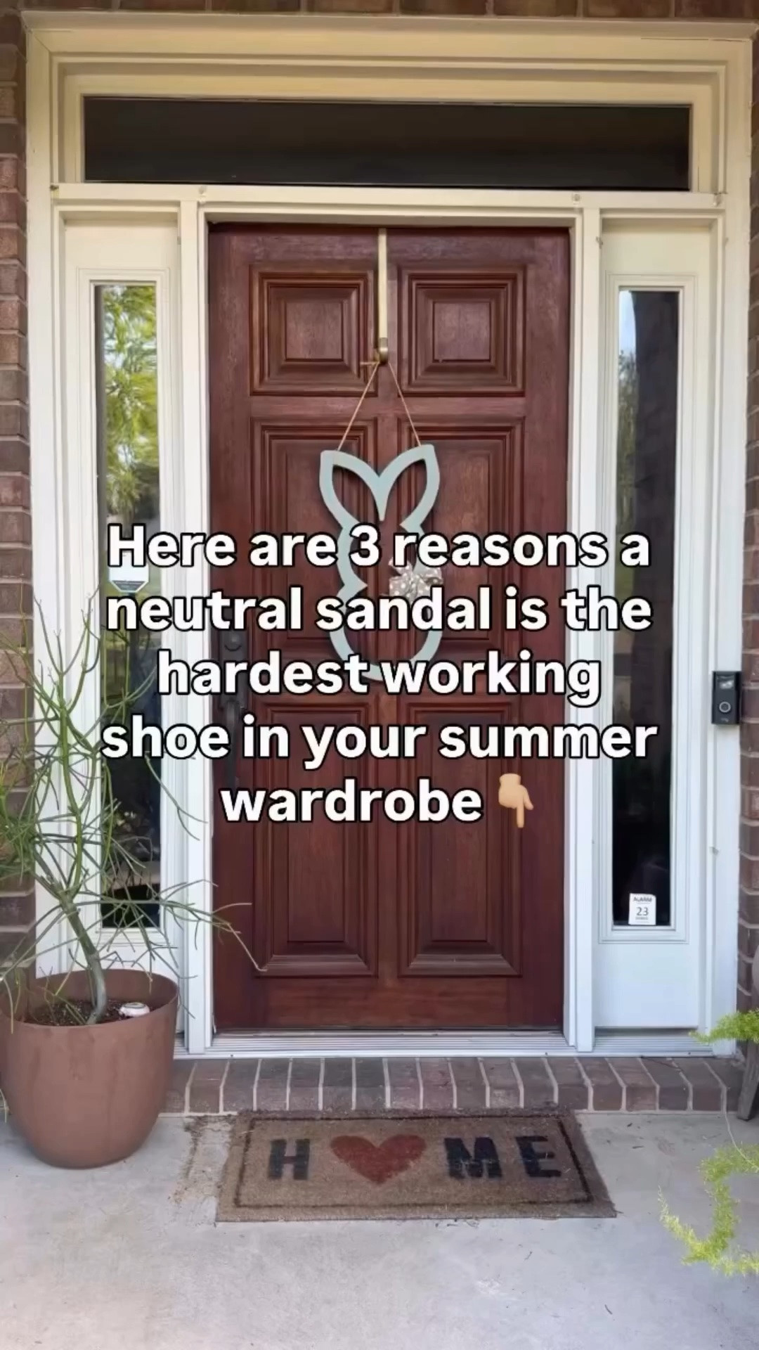 Here are 3 reasons a neutral sandal is the hardest working shoe in your summer wardrobe.

🩶 It goes with literally everything — no overthinking required. Denim, linen trousers, a midi skirt, a sundress — a neutral sandal never competes with your outfit, it just completes it. No second guessing, no outfit stress.

🩶 It keeps your look polished without trying too hard. There’s something about a simple, well-made neutral sandal that signals effortless style in a way that a trendy shoe just can’t. It looks intentional every single time without demanding attention.

🩶 It’s the one shoe worth investing in. Trends come and go but a classic neutral sandal is on your feet year after year. Cost per wear on a quality pair is unmatched — and your feet will thank you too.

OOTD for a day of errands and client shopping ✨ Oversized blue button down half tucked + straight leg denim + neutral Jack Rogers sandals + gold bangles + gold necklace stack. Most of these pieces are still shoppable — linked everything below! 👇

Comment SHOP below to receive a DM with the link to this post on my LTK ⬇ https://liketk.it/69gka #ltkdayinmylife #ltkover40 #ltkootd