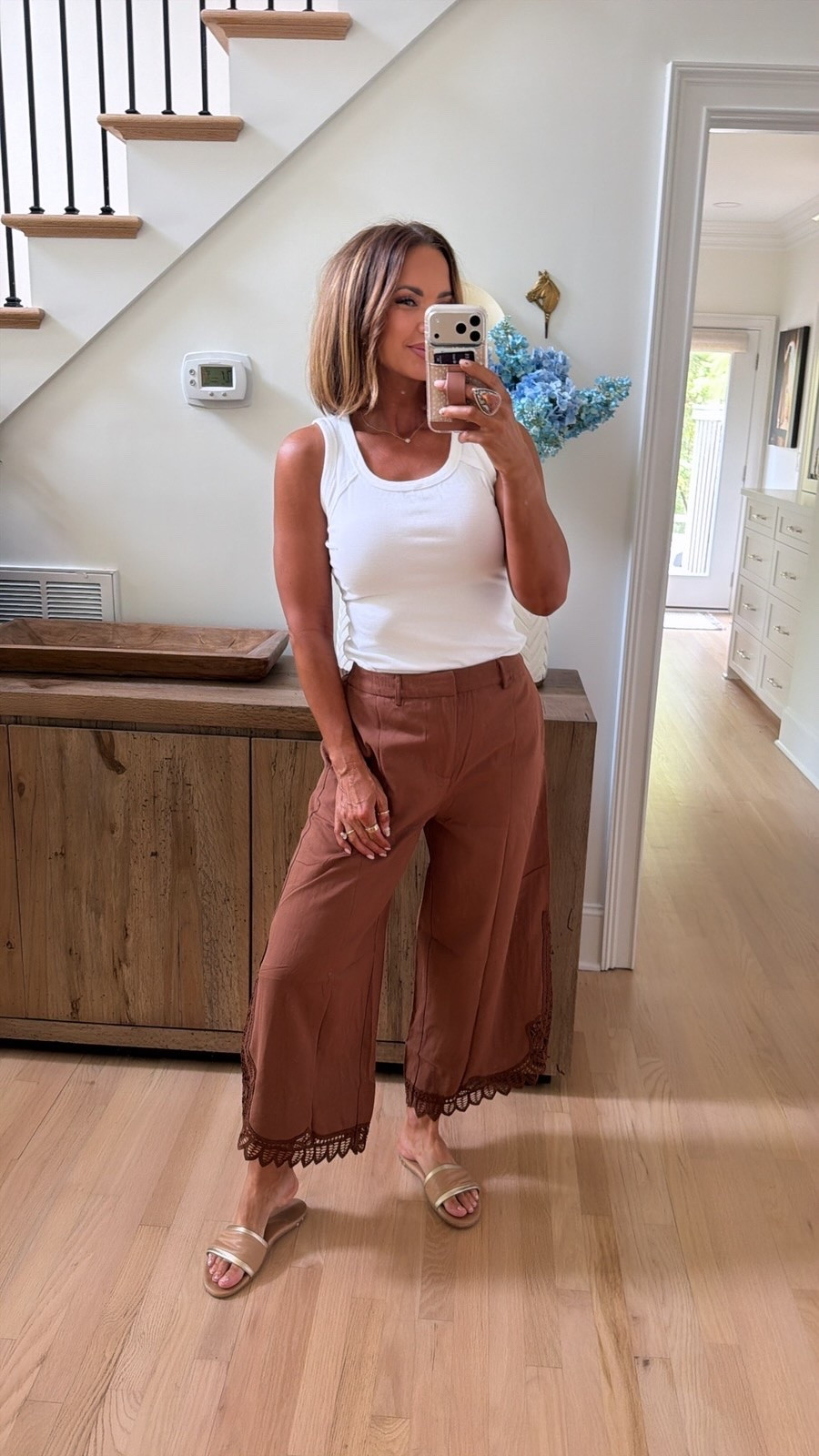 amazon lace pants and my fav tank ♥️

#LTKootd #LTKSeasonal #LTKSaleAlert