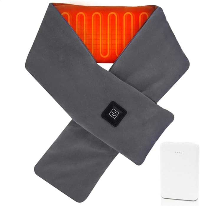 Neck Heating Pad Heated Scarf for Pain Relief, Heating Wrap with 5000mAh Power Bank, Cordless The... | Amazon (US)