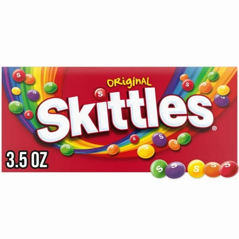 Skittles Original Fruity Chewy Candy Theater Box, 3.5 oz | Walmart (US)