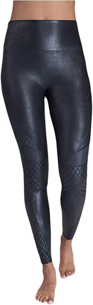 SPANX Women's Quilted Faux Leather Leggings | Amazon (US)