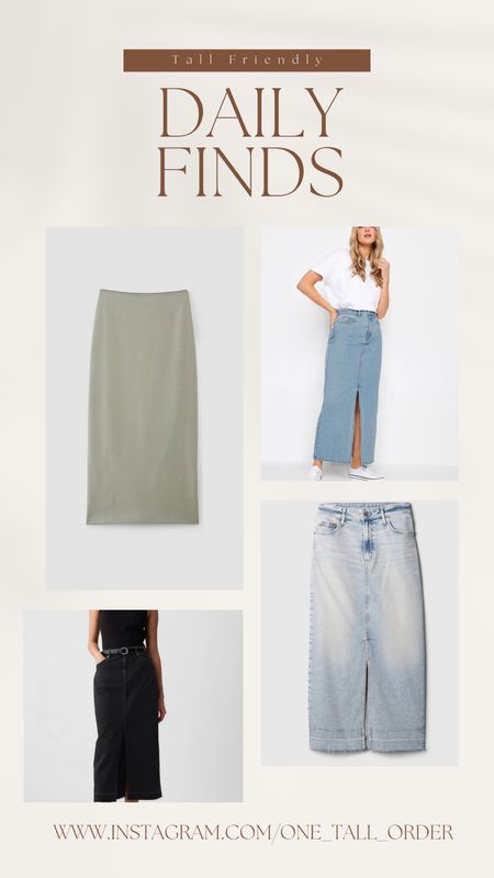 Tall denim midi skirt options, birkenstock available up to size 13.5 in women’s and other sandals :)



Tall, tall friendly, long, extra long, tall fashion, tall style, tall clothing, tall girl long inseam, jeans, pants, dress, blouse, shirt, button down, long sleeve, cropped, work wear, retro, modern, minimalist, classic, Y2K, chic, style, icon, designer, teen, young adult, adult, casual 20’s, 30’s, 40’s, timeless, fitted, semi fitted, oversized, plaid, fleece, cozy, soft, denim, flannel, wool, plain, striped, texture, animal print, distressed



#LTKMidsize #LTKShoeCrush #LTKFindsUnder50