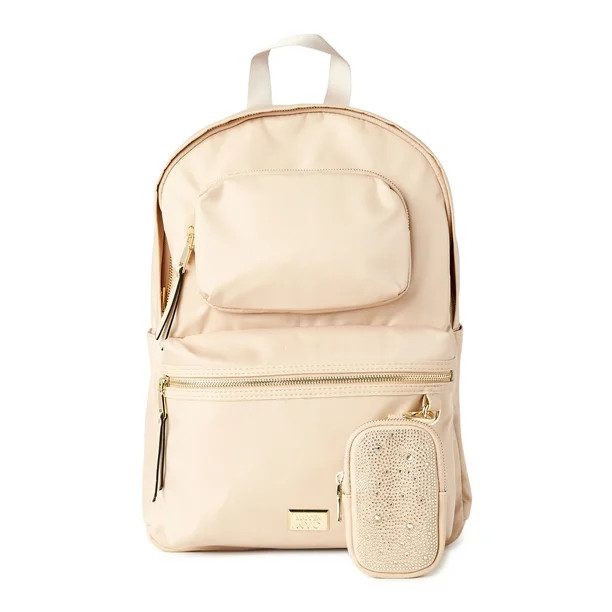 Madden NYC Women’s Modular Zipper Backpack Khaki - Walmart.com | Walmart (US)