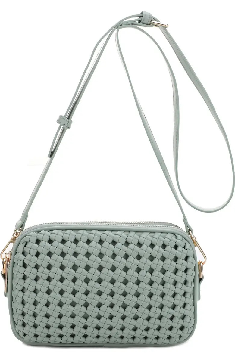 Ava Woven Vegan Leather Crossbody Bag | Nordstrom Rack