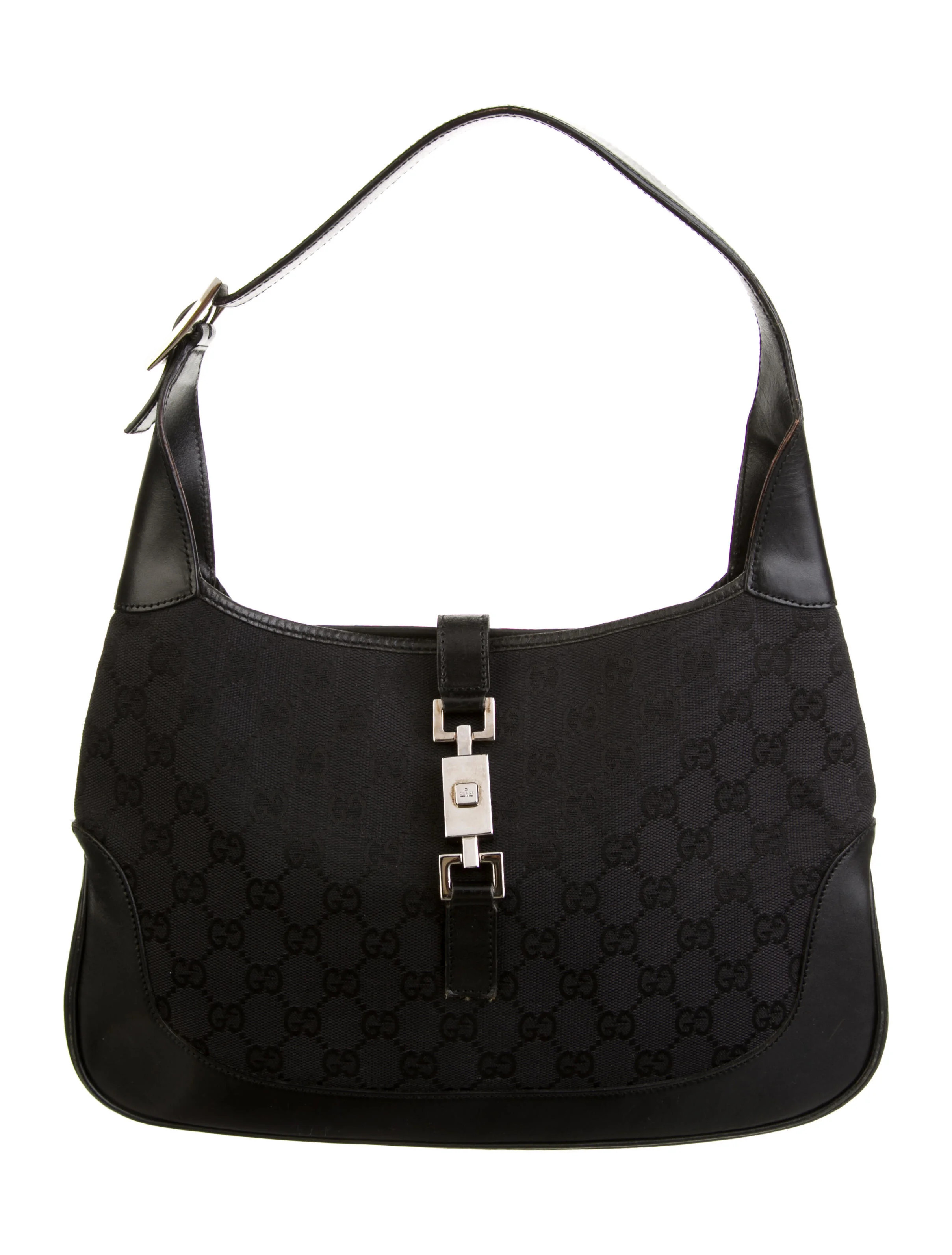 Vintage GG Canvas Jackie O Hobo | The RealReal