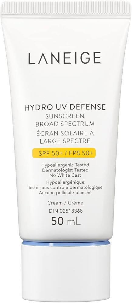 LANEIGE Hydro UV Defense SPF 50+: Lightweight, Daily, Non-Greasy, Sunscreen for UVA & UVB Protect... | Amazon (CA)