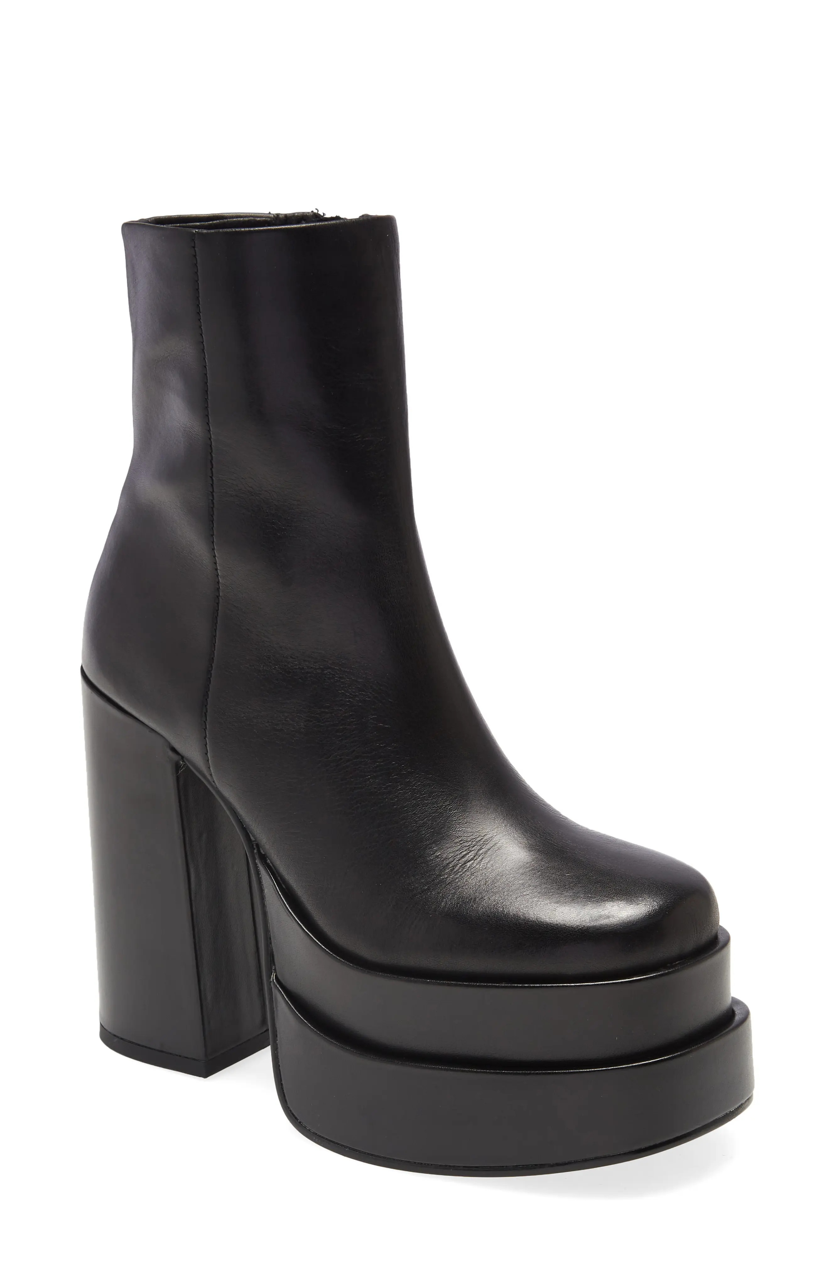 Steve Madden Cobra Platform Boot in Black Leat at Nordstrom, Size 8.5 | Nordstrom