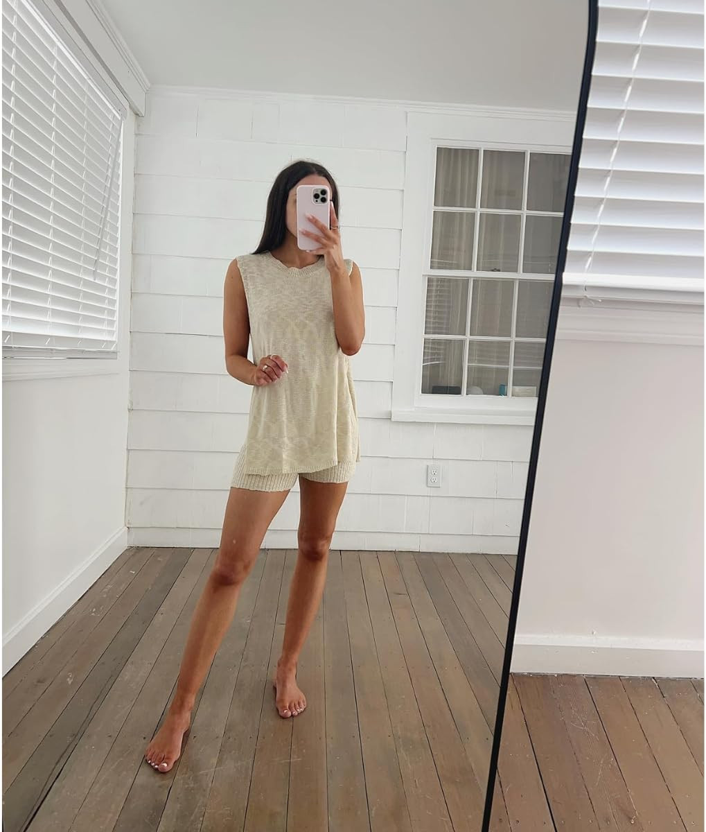 Spring summer set/ Wearing XS in this set! Matching sweater set/casual summer outfit 

 #LTKSeasonal #LTKPetite #LTKFindsUnder50