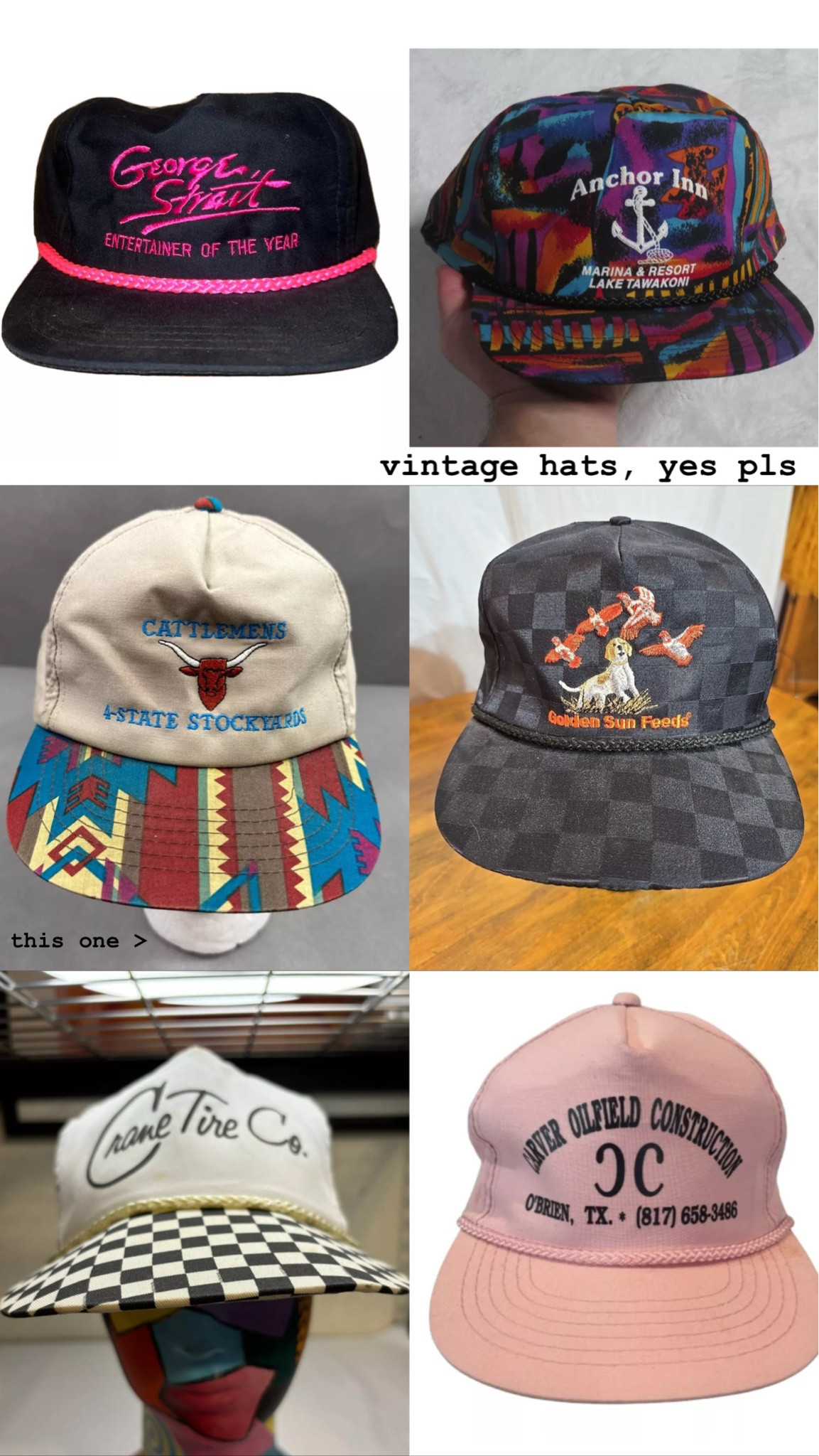 eBay vintage hat finds ❤️‍🔥