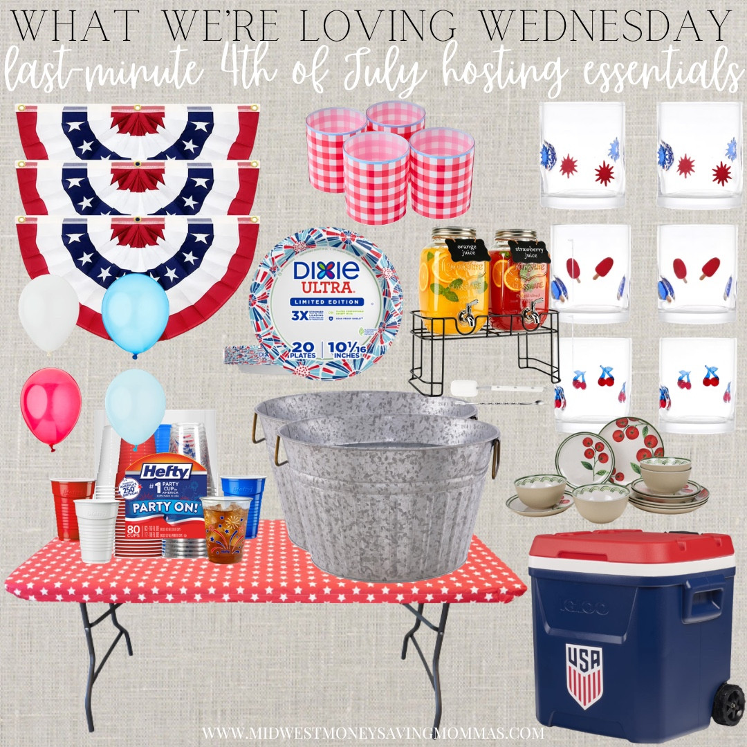 Last minute 4th of July hosting essentials 

What We’re Loving Wednesday 

Walmart finds Walmart home decor Americana decor glassware party essentials cooler paper plates balloons Independence Day party

#LTKSeasonal #LTKmomlife #LTKHome