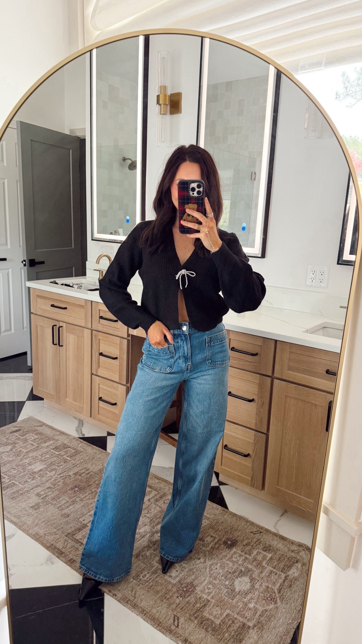 $15 Walmart sweater + $28 walmart jeans wearing an XS top & size 0 jeans 

#LTKmorningroutine #LTKootd #LTKgrwm