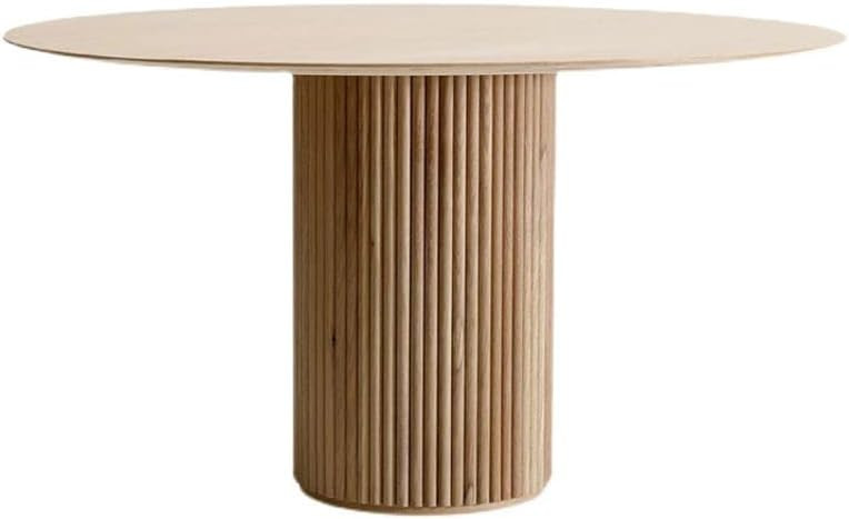 CraftThink Dining Table, Solid Wood Simplicity Round Dinner Table, Space Saving Kitchen Table Din... | Amazon (US)